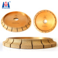 Huazuan vacuum brazed 3cm diamond stone profile wheel for marble profiling